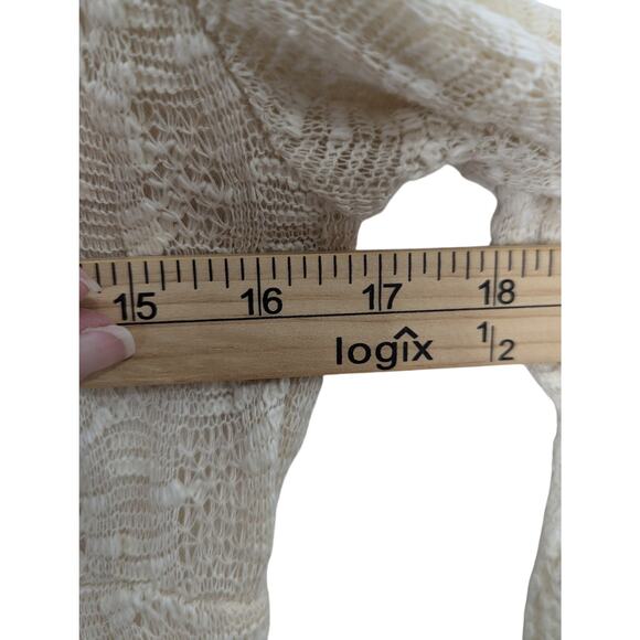 Pretty Angel Doily & Lace Knit Victorian Fairycore Top Size M - Picture 5 of 8